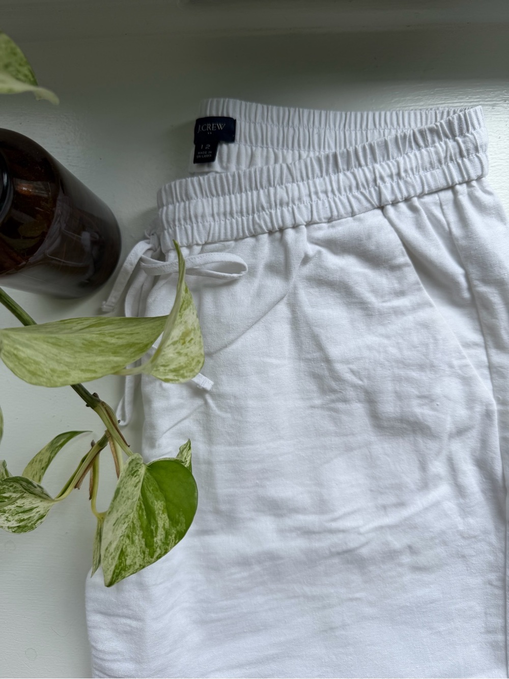 J.Crew Linen/Cotton Drawstring Pants